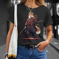 日本の柴犬浮世絵 アニメ 刀 おもしろい 日本の芸術 Tシャツ 彼女への贈り物