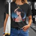 日本アニメ風 シティポップガール Tシャツ 彼女への贈り物