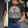 東京シティスカイライン ヴィンテージ 日本土産 レトロカラー Tシャツ 彼女への贈り物