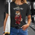 柴犬 柔道空手師 赤柔道師 Tシャツ 彼女への贈り物