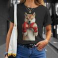 柴犬ボクシング 長袖tシャツ Tシャツ 彼女への贈り物