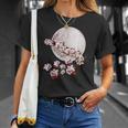 桜 花 満月 さくら 日本文化 Tシャツ 彼女への贈り物