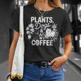 植物 犬 コーヒー おもしろ ガーデニング 犬好き ギフト Tシャツ 彼女への贈り物