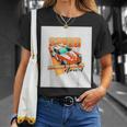 楽しいクールなレーシングカーイラスト Tシャツ 彼女への贈り物