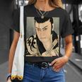 歌舞伎 演劇 俳優 サムライ 俊泉 日本のビンテージアート Tシャツ 彼女への贈り物