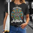 沖縄ジャパン シーサー ライオンガーディアン 和 カタカナ お土産 Tシャツ 彼女への贈り物