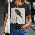 河鍋暁斎のカラス 浮世絵 日本画 日本文化 烏 Tシャツ 彼女への贈り物