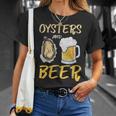 牡蠣とビール Tシャツ 彼女への贈り物