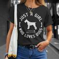犬 おもしろ おしゃれ イヌ 可愛い シュナウザー ミニチュアシュナウザー シルエット Tシャツ 彼女への贈り物
