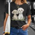 犬 トイプードル かわいい いぬ 子犬 ペット おもしろ 動物 イラスト Tシャツ 彼女への贈り物