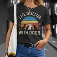 犬と一緒に暮らすのは Tシャツ 彼女への贈り物