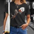 猫 ネコ バスケ 面白いtシャツ 文字入り メンズ おもしろ 面白い 服 おもしろグッズ ネタ 浮世絵 Tシャツ 彼女への贈り物
