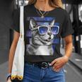 猫 宇宙 メガネ ギャラクシー サングラス おもしろい 猫 ミーム Tシャツ 彼女への贈り物