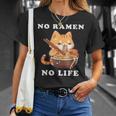 猫ノーラーメンノーライフ ラーメン好き ラーメンオタク ラーメン 面白い ネタ ごはん 飯 麺 Tシャツ 彼女への贈り物