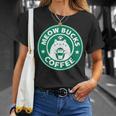 猫バックスコ－ヒ－ スタバ 可愛い カフェ 個性的 パロディ 面白い 笑える Tシャツ 彼女への贈り物