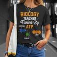 生物学教師 Fueled By Atp 面白い教師 生物学者ギフト Tシャツ 彼女への贈り物