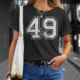 番号 49 Tシャツ 彼女への贈り物