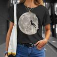 登山、フリークライミング、登山、ボルダリング、月 Tシャツ 彼女への贈り物