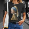 真珠の耳飾りの少女／フェルメール（切り抜き）【世界の名画】Johannesermeer 青いターバン 美術館アート Tシャツ 彼女への贈り物