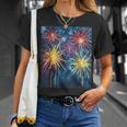 祭りのための花火ショー Tシャツ 彼女への贈り物