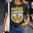 私の51歳に乾杯とビールビールメン51歳の誕生日 Tシャツ 彼女への贈り物