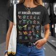 私の恐竜アルファベット爬虫類恐竜化石職業趣味 Tシャツ 彼女への贈り物
