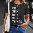 私はhinです。Shin が行うことを行う。 Tシャツ 彼女への贈り物