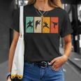空手戦闘機シルエット空手 Tシャツ 彼女への贈り物