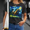 競馬 馬tシャツ おもしろ ウマ レース 馬 乗馬 競馬 面白いtシャツ メンズ グッズ ネタ 大人 男性 ゴッホ Tシャツ 彼女への贈り物
