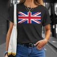 素晴 イギリス国旗 British Flag ユニオンジャック 旗 男性用、女性用 Tシャツ 彼女への贈り物
