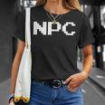 素晴らしいビデオゲーム-面白いnpc-オールドゲーマー Tシャツ 彼女への贈り物
