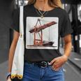 素晴らしいポートクレーン コンテナ船コスチューム Tシャツ 彼女への贈り物