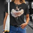 美しいバレリーナガール ダンシングバレエ水彩画 Tシャツ 彼女への贈り物
