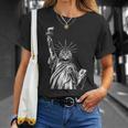 自由の女神猫 Nycプライド Tシャツ 彼女への贈り物