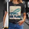 航空機愛好家のためのクールな旅客機飛行機コスチューム。 Tシャツ 彼女への贈り物