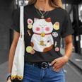 花より団子猫 Cat 猫 メンズ レディース ペット 動物 和風 キャラt Tシャツ 彼女への贈り物