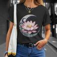 蓮の花 ヨガ 形而上学 Tシャツ 彼女への贈り物