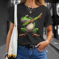 軽くたたくカエルの面白い動物のダンスギフト 男の子と女の子向け Tシャツ 彼女への贈り物
