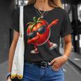 軽くたたくトマト ダンシング 軽くたたくトマト フルーツ Tシャツ 彼女への贈り物