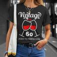 還暦祝い ワイン好き 酒好き 父 母 男性 女性 60歳お祝いintage Aged To Perfection Tシャツ 彼女への贈り物