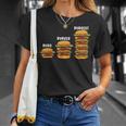 面白い バーグ バーガー バージェスト バーガー ハンバーガー チーズバーガー Tシャツ 彼女への贈り物