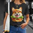 面白いtシャツ コーギー 犬 ハンバーガー メンズ 犬好き グッズ かわいい おもしろ 面白い 服 ネタ Tシャツ 彼女への贈り物
