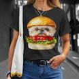 面白いtシャツ シーズー 犬 ハンバーガー メンズ 犬好き グッズ かわいい おもしろ 面白い 服 ネタ Tシャツ 彼女への贈り物