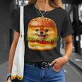 面白いtシャツ ポメラニアン 犬 ハンバーガー メンズ 犬好き グッズ かわいい おもしろ 面白い 服 ネタ Tシャツ 彼女への贈り物