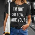 面白いtシャツ 下ネタ 文字 ダジャレ メンズ おもしろtシャツ ジョーク 男性用 英語 I'm Noto Low Tシャツ 彼女への贈り物