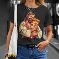 面白いイエスピザ愛好家クリスチャンユーモアtシャツ ピザジョーク Tシャツ 彼女への贈り物