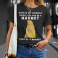 面白いマーモットヴィンテージ面白いことわざマーモット愛好家ジョーク Tシャツ 彼女への贈り物
