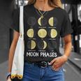 面白いムーンアート メンズ レディース キッズ ムーンフェイズ 宇宙科学 Tシャツ 彼女への贈り物