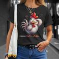 面白い動物、友人や家族のための素晴らしいチキン Tシャツ 彼女への贈り物