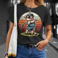 面白い豚ゴルファークールなゴルフスポーツクラブデザイン。 Tシャツ 彼女への贈り物